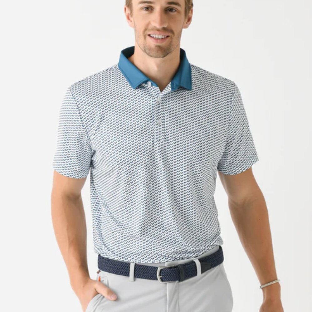 REDVANLY Men's Deweil Panther Creek Polo